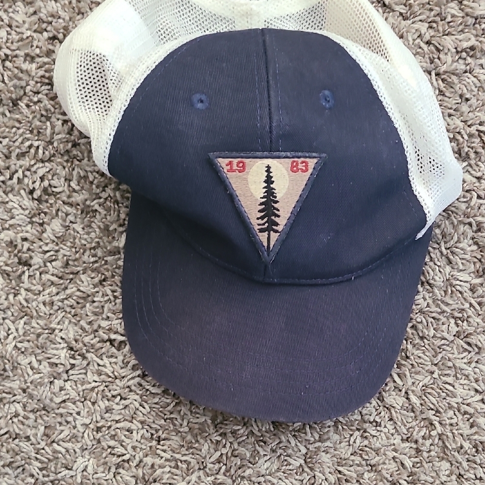 Navy and Cream Kids Trucker Hat